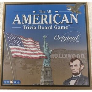 The All American Trivia Board Game Original Edition by Outset Media Ages 16+